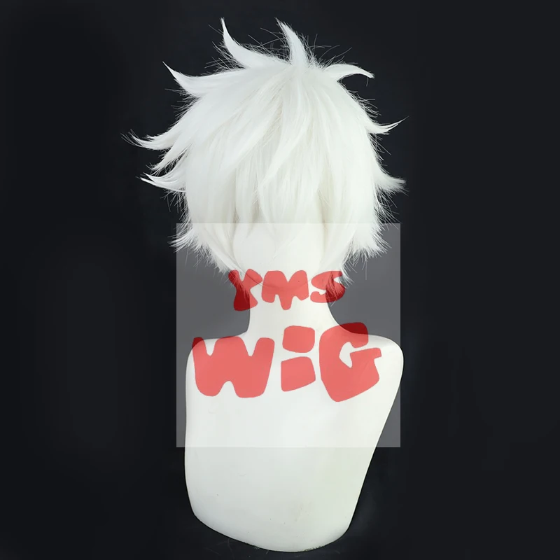 Аниме Limit DEVIL GAME Time Agent Luguang Косплей Парик Стилизованный Короткий Серебристо-Белый