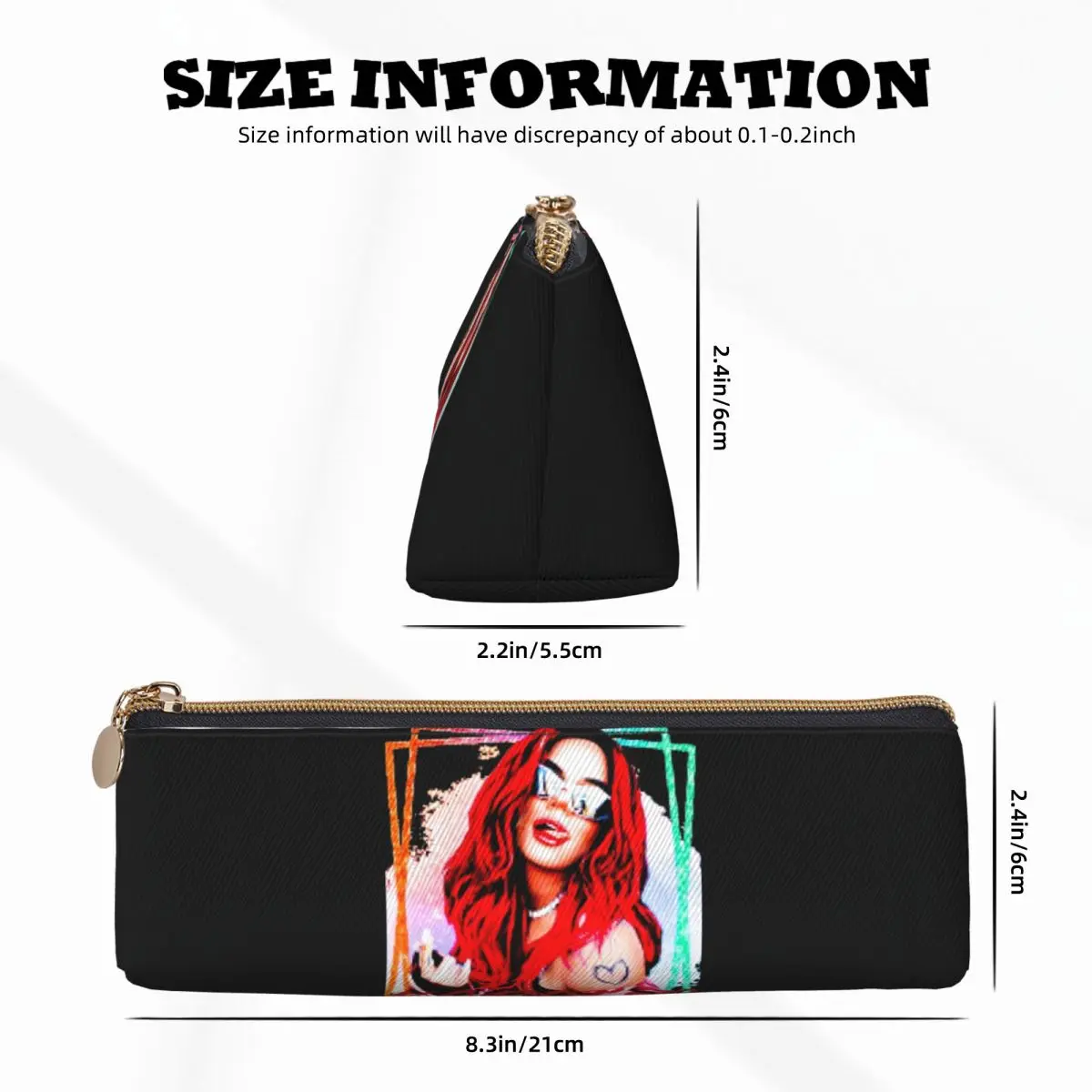 Модный Стильный пенал классический красный для карандашей школы треугольные