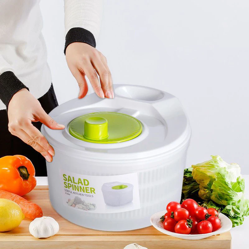 

Salad Spinner Lettuce Greens Washer Dryer Drain Crisper Strainer For Washing Drying Leafy Vegetables Kitchen Accessories