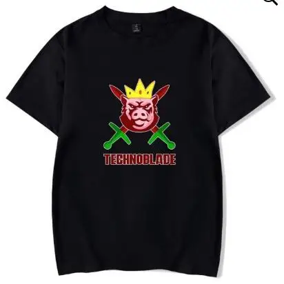 

Rip Technoblade Miss You Technoblade T Shirt Men Women T-shirts Short Sleeve Male Female Tshirt Black Tees For Children Clothes