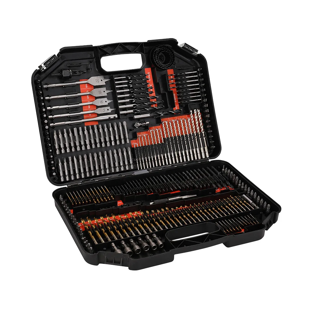 

246 piece set of fried dough twist drill bit bit combination tool set woodworking hole drill hole drill