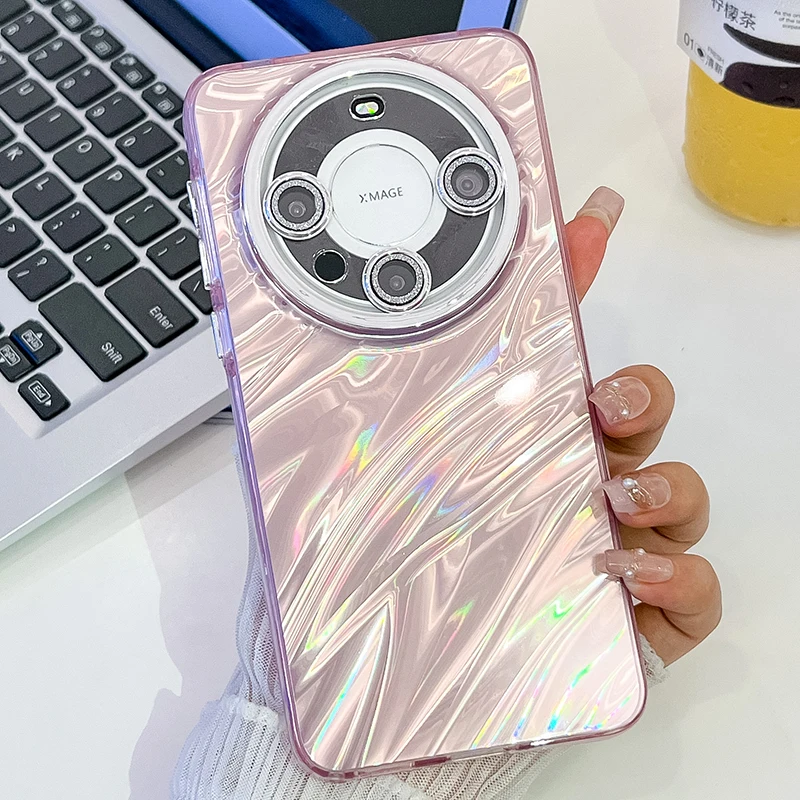 Чехол для телефона с градиентной текстурой Huawei Mate 60 роскошный блестящий