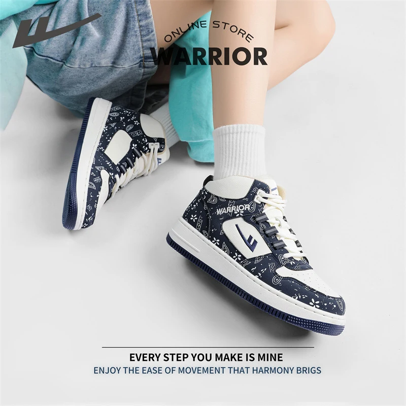

Warrior High Top Women Sneakers Zapatillas Women's Shoes Autumn and Winter New Classic Vulcanized Casual Sports Shoes