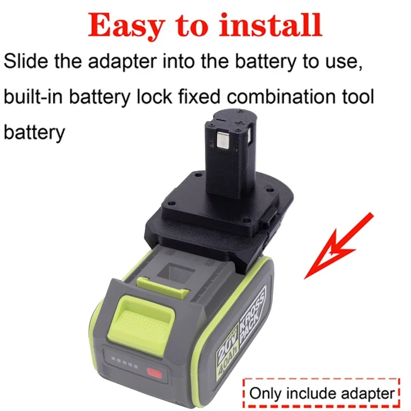 Адаптер/преобразователь аккумулятора для Ryobi 18 В ONE + литий-ионные инструменты на
