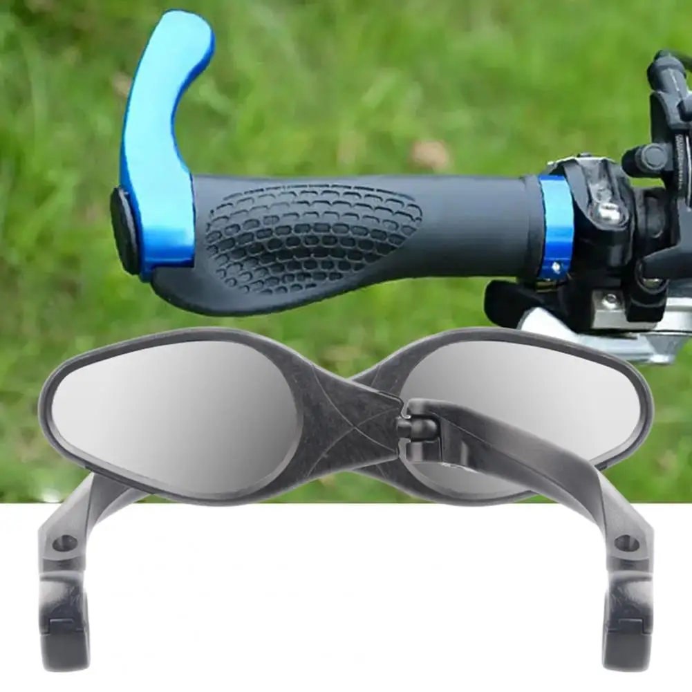

1 Pair Convenient Bike Rearview Mirrors ABS Bikie Mirrors Stainless Steel Mirror Flexible Cycling Rearview Mirrors Safe Riding