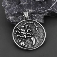 gothic stainless steel scorpion necklace pendant punk hip hop animal scorpion pendant men biker necklace jewelry dropshipping