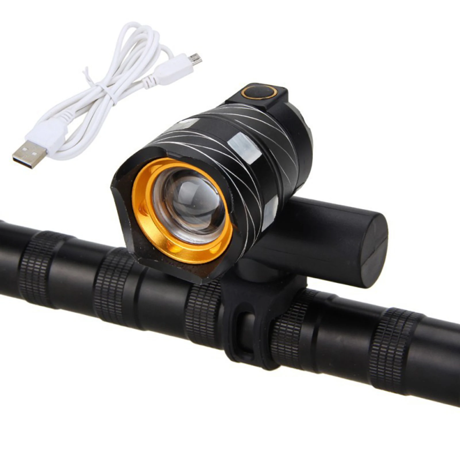 Night Riding Powerful Flashlight Bicycle High-Brightness Warning Light Night Riding Glare Flashlight Warning Light