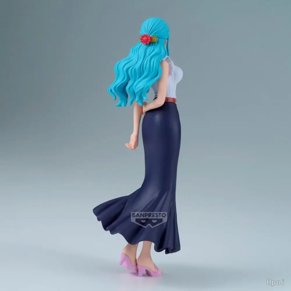 Фото Оригинальная фигурка Bandai One Piece DXF The Grandline Series Extra Nefeltari Vivi, аниме-фигурка, игрушки для мальчиков и девочек, подарки для детей №5