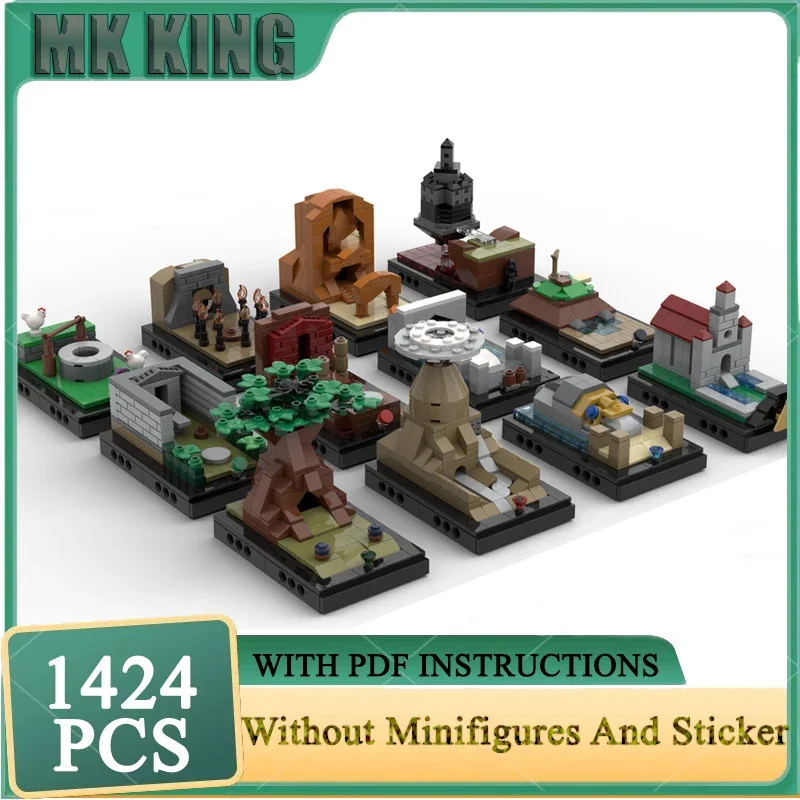 Moc Building Bricks Strange Dark Dungeon Technology Модульные блоки Подарки Популярные игры Модель