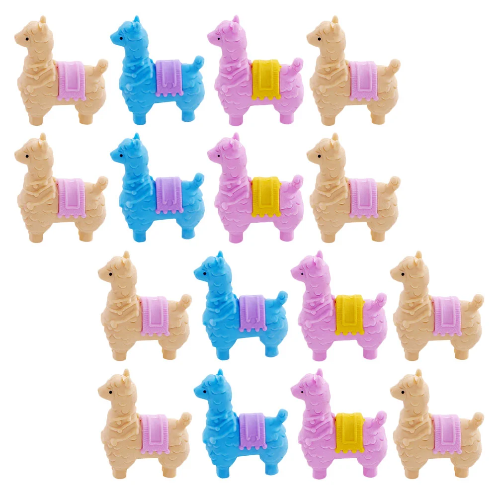 

16 Kids Eraser Alpaca Erasers Erasers Erasers Children Fun Erasers Cartoon Eraser Gifts Students Stationery for Kids Classroom