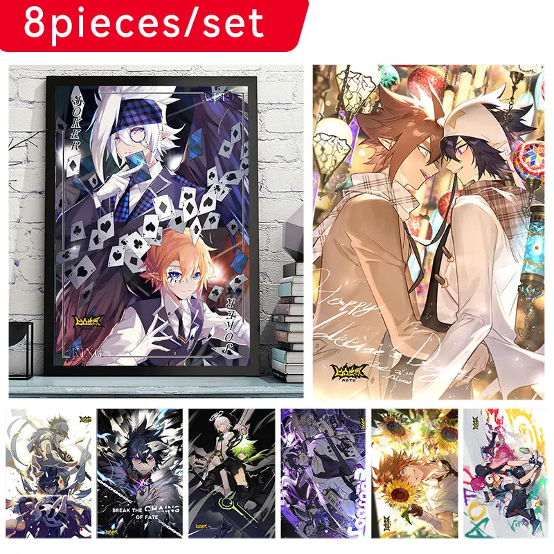 

Hot Anime Posters Aotu Comics Home Decor Painting Coated Paper Embossed Room White Poster Theme Cafe Wall Stickers Painting Core