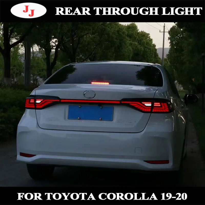 

For Toyota Corolla 2019 2020 2PCS led taillights for Corolla dynamic New Design rear light Braking+Reversing+Signal lamp