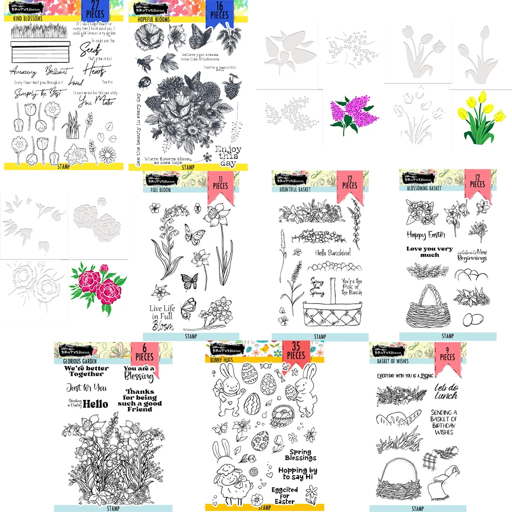 

2022 New Arrival Flowers Clear Stamps And Cutting Dies For Diy Dies Scrapbooking Paper Cards Embossing Decoration Craft Dies