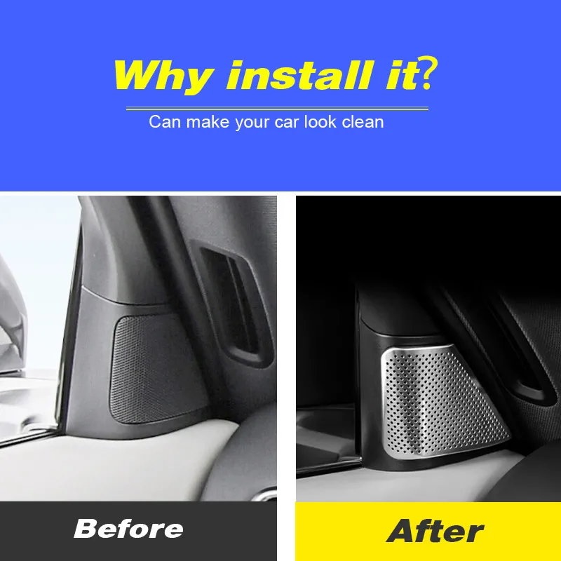 Vtear передняя стойка автомобиля звуковая крышка динамика внутренняя третья