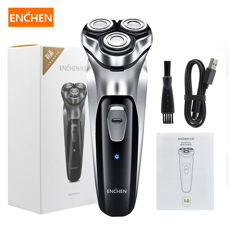 

Enchen BlackStone 3 Blades Electric Shaver Razor 3D Type-C USB Portable Beard Trimmer Cutting Machine for Sideburns for Man