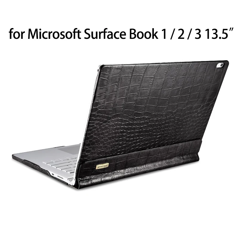 Чехол для Microsoft Surface Book 1 2 3 13 5 дюйма из натуральной крокодиловой кожи флип-чехол 2018