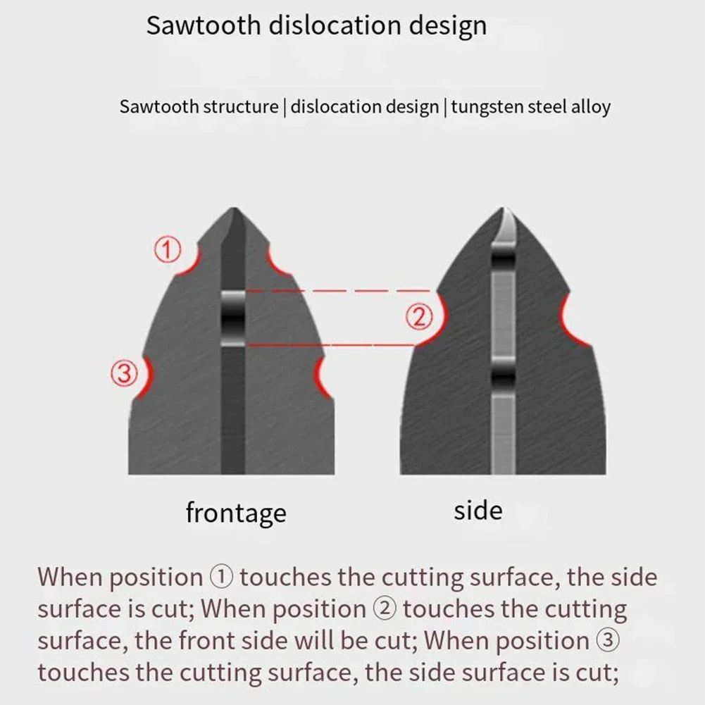 Зубная дрель с кромкой многофункциональный набор треугольных сверл для стекла