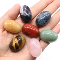 7pcsset seven chakras natural tumbled stone oval healing crystals yoga energy gemstone mineral specimen ornaments home decor