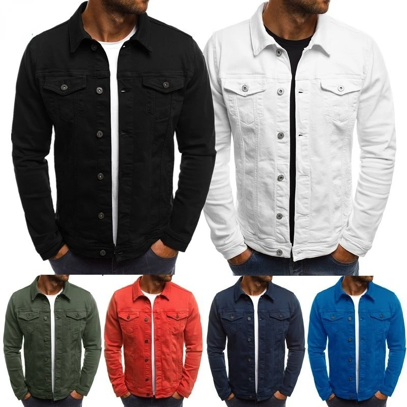 

Autumn/winter 2022 New plain denim simple men's casual short denim jacket
