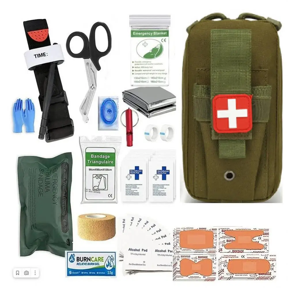 

Медицинское тактическое снаряжение, комплект первой помощи, сумка EMT EDC, набор для выживания, принадлежности для чрезвычайных ситуаций, воен...