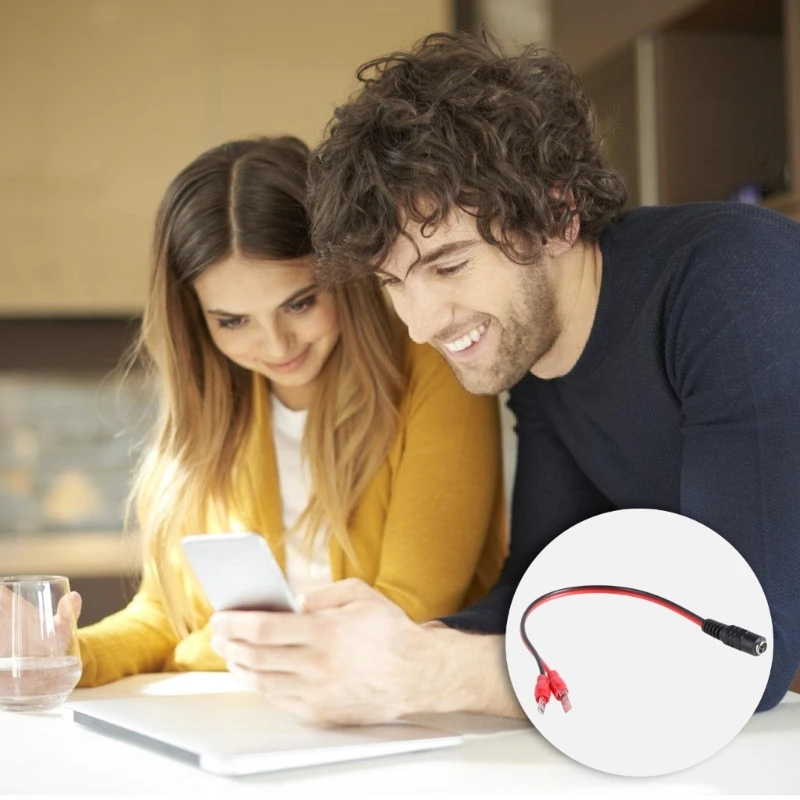 Кабель для зарядки аккумулятора электроинструмента DXAB с гнездовым выходом 5 5x2 1