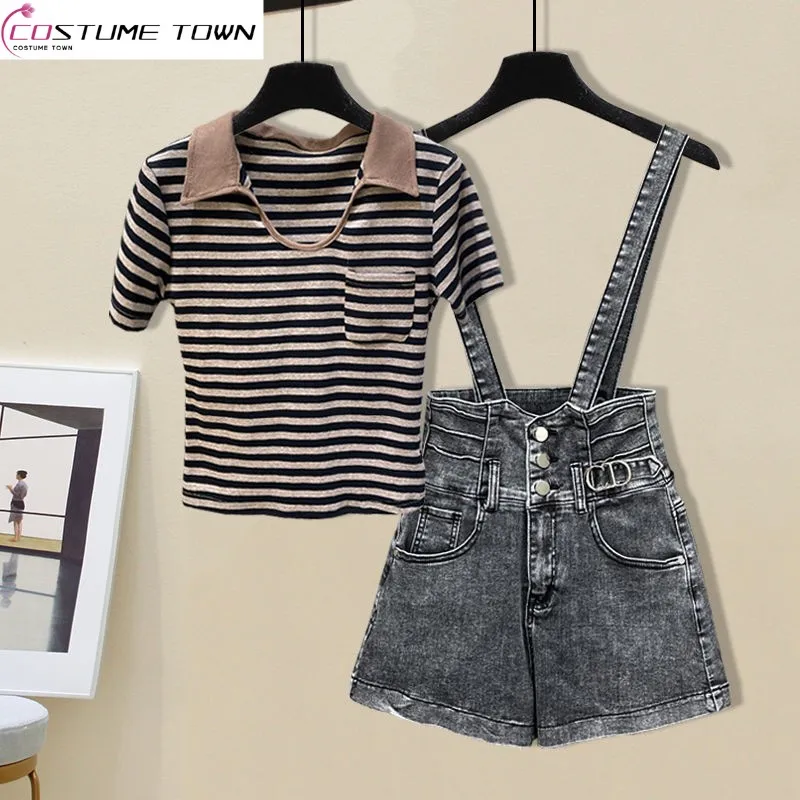 

Women's Summer Suit Women's 2023 New High Grade Slim Fit Temperament Top Age Reducing Strap Pants Two Piece Set Fashion