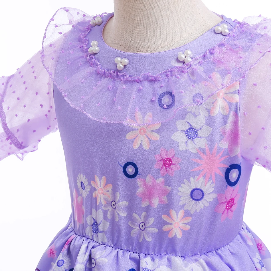 Детское платье принцессы для косплея с принтом