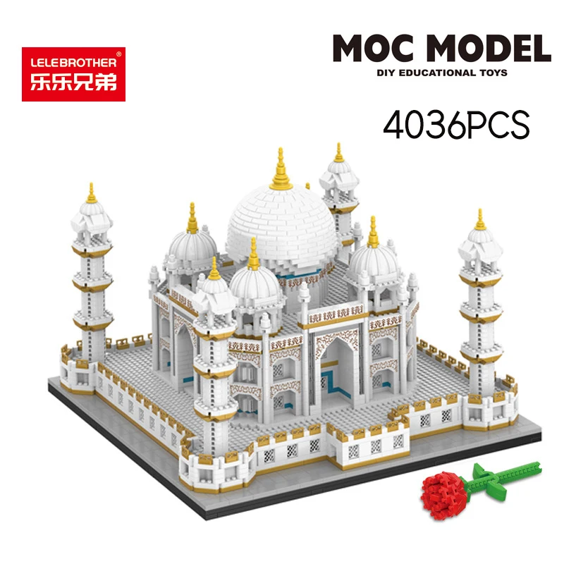 Конструктор MOC MINI City тадж-махал дворец уличный вид известный Оксфордский