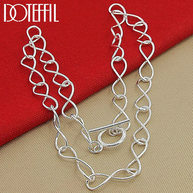 

Цепочка DOTEFFIL из серебра 925 пробы с волнистыми пуговицами