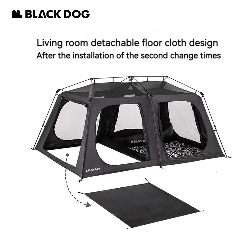 Палатка Naturehike BLACKDOG автоматическая для 5-8 человек семейная дорожная палатка с