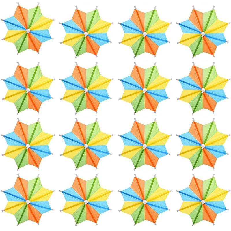 

Octagonal Star-Shaped Umbrellas Cocktail Umbrella Picks Drink Parasol Paper Cupcake Toppers Cocktail Parasol Stick
