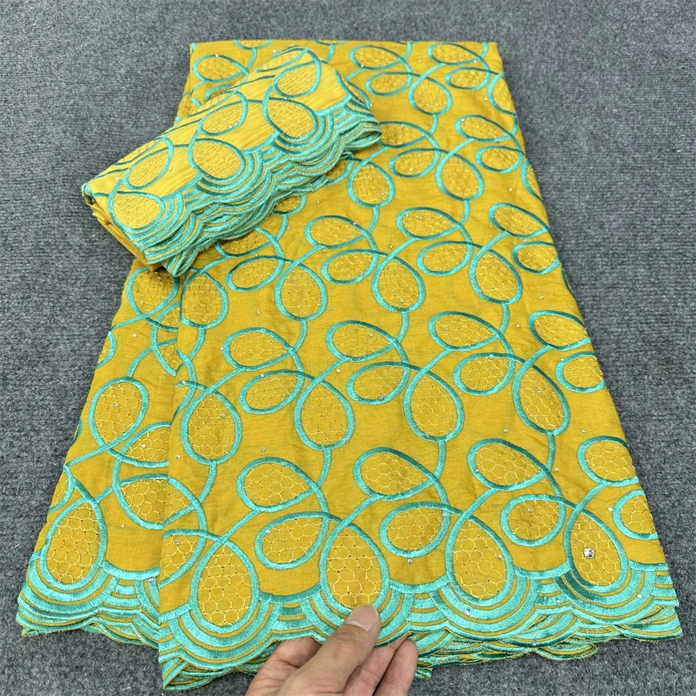 Швейцарская вуаль Африканское Австрийское кружево с камнями кружевная ткань 2024