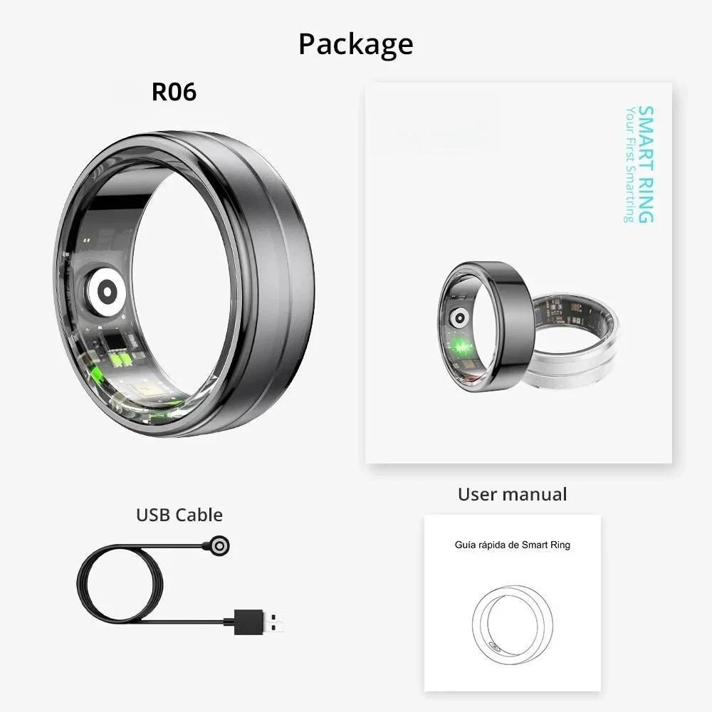 Умное кольцо R06 для мужчин и женщин монитор сердечного ритма кислорода в крови