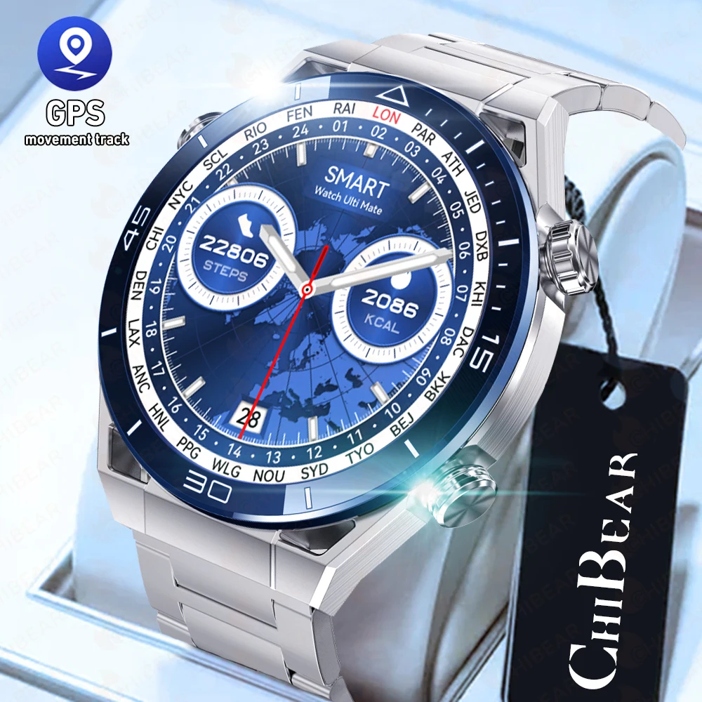

For HUAWEI WATCH Ultimate Smart Watch Men 1.45 Inch 454*454 HD Screen GPS Sport Track 2023 New ECG+PPG Bluetooth Call Smartwatch