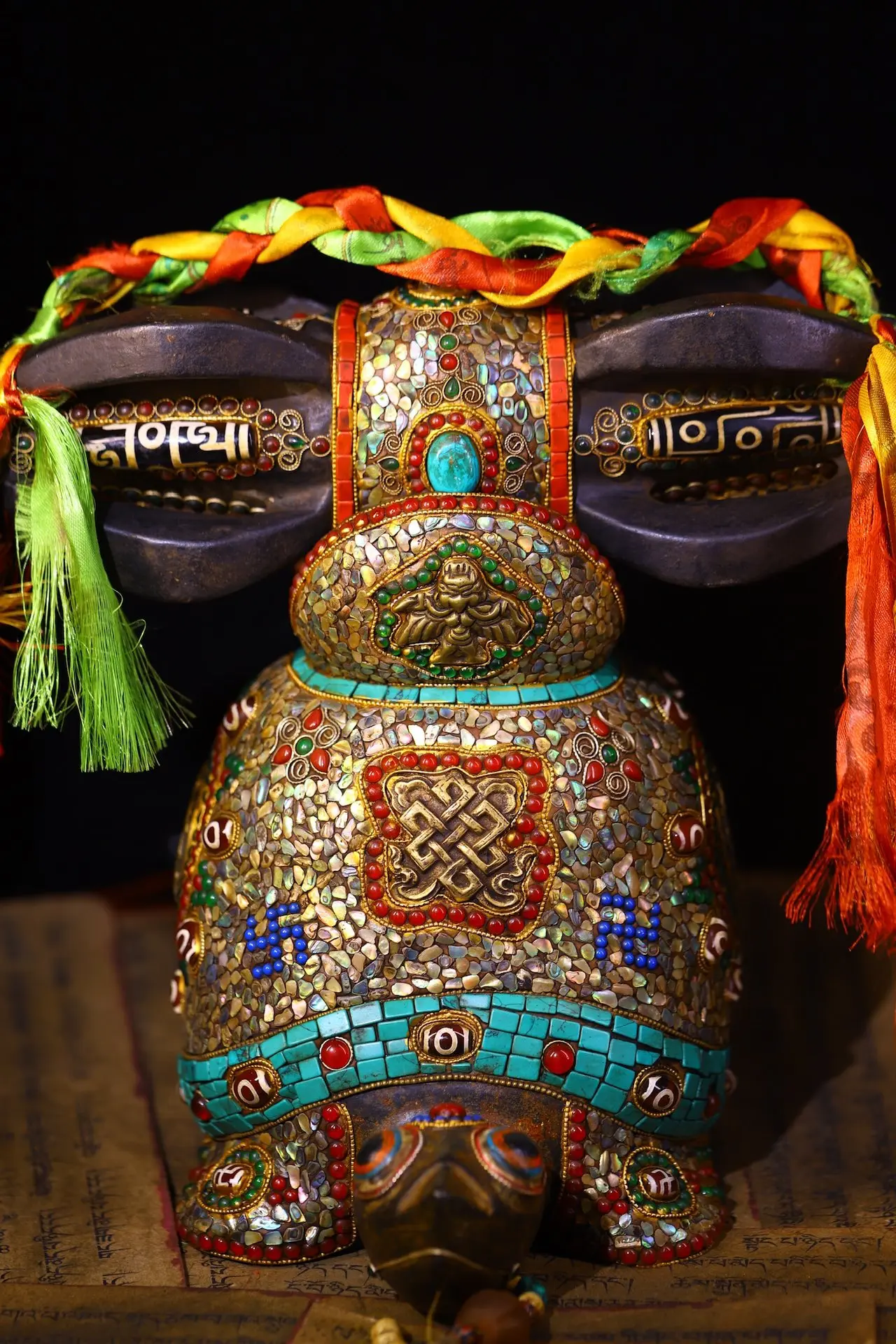 14 &quotКоллекция тибетского храма старый метеорит мозаика драгоценный камень gZi