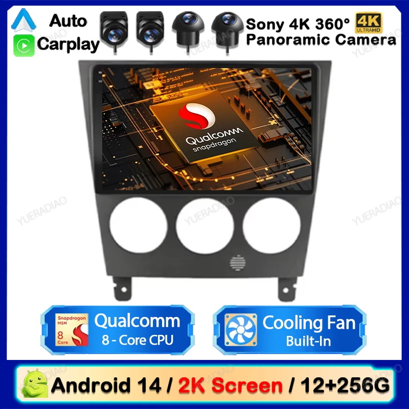 Автомобильный радиоприемник Android 14 для Subaru Impreza 2002-2007 головное устройство