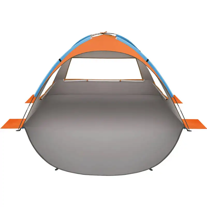 

Tent Tents Sun Shade Sun Shelter for 2-3 Person With UV Protection, Extended Floor, Mesh Roll Up Windows, Carry Bag, Stakes, 6