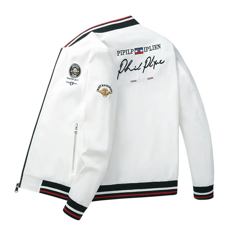 

High-end Spring and Autumn Flight Jacket Men's Baseball Uniform Jacket Embroidery Korean Casual Fashion Brand Men's Jacket