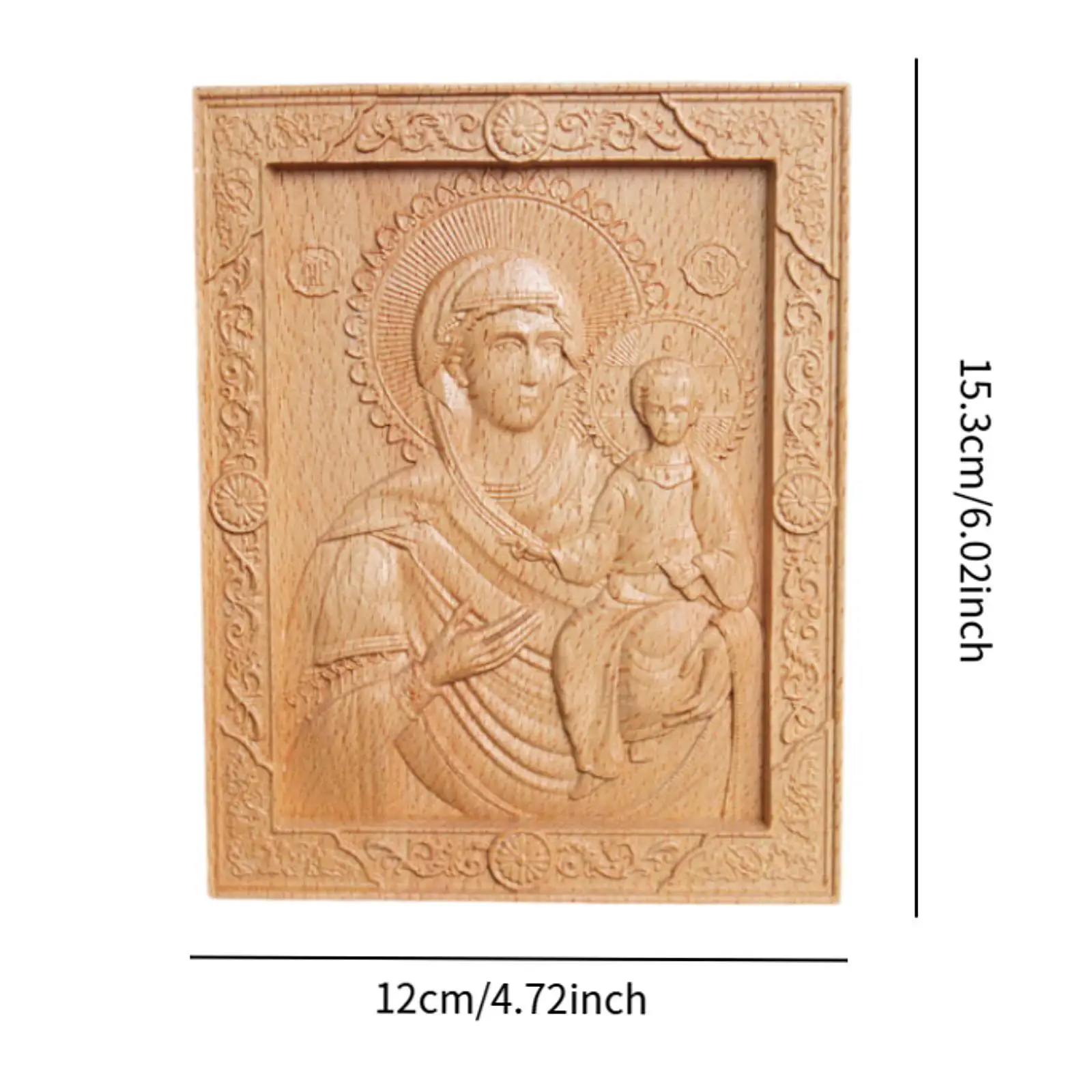 Деревянная резная Статуэтка Богородицы Иисуса фигурки коллекционный