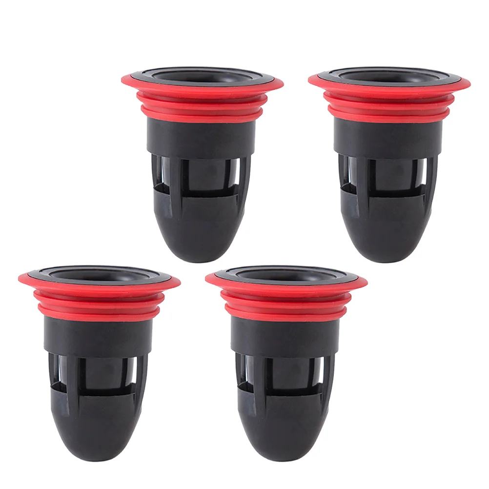 

4 Pcs Bathtub Plug Drain Stopper Floor Core Sewer Floor Drain Anti-Odor Backflow Preventer Silica Gel Toilet Hair