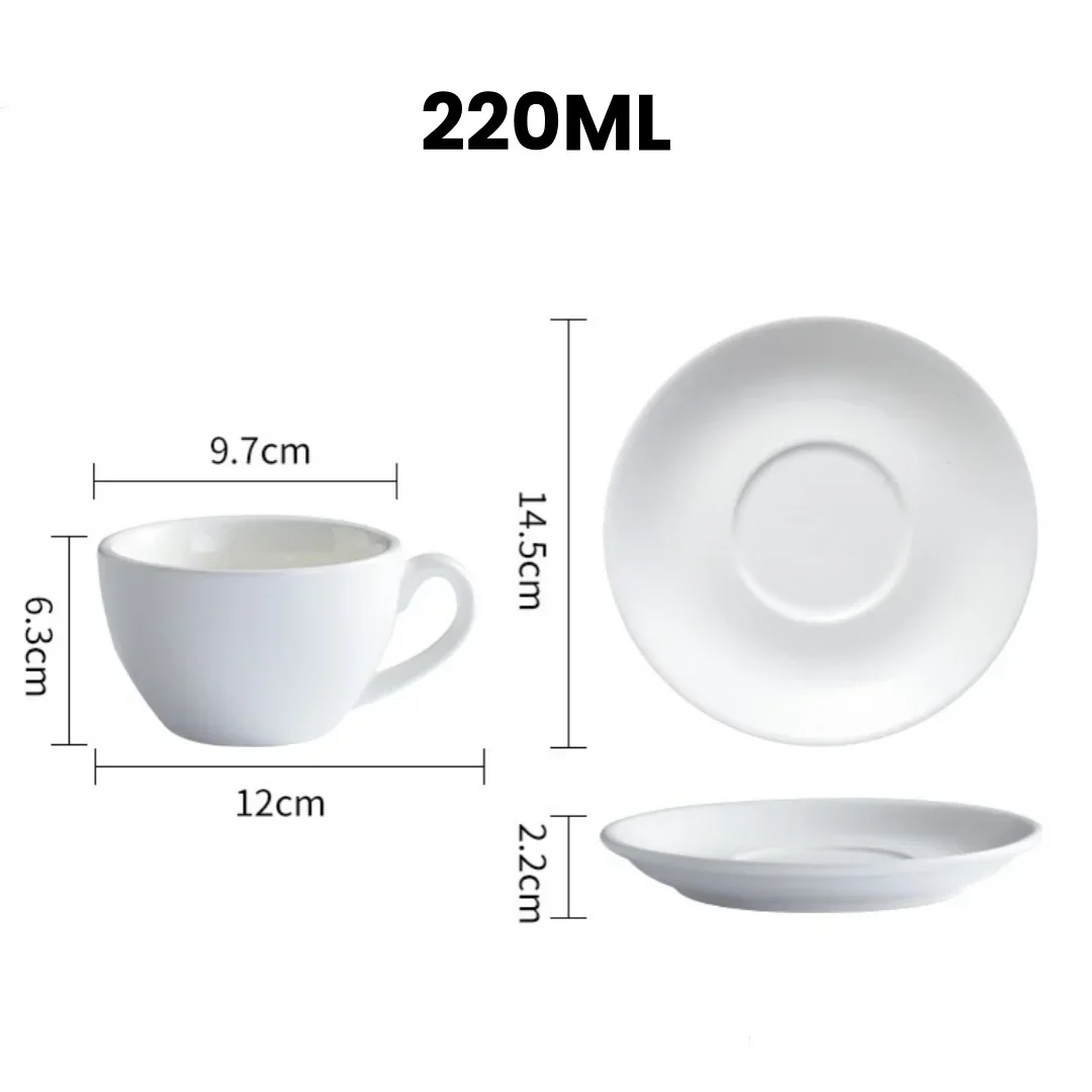 220 мл керамическая кофейная чашка с блюдцем набор художественной кружки для