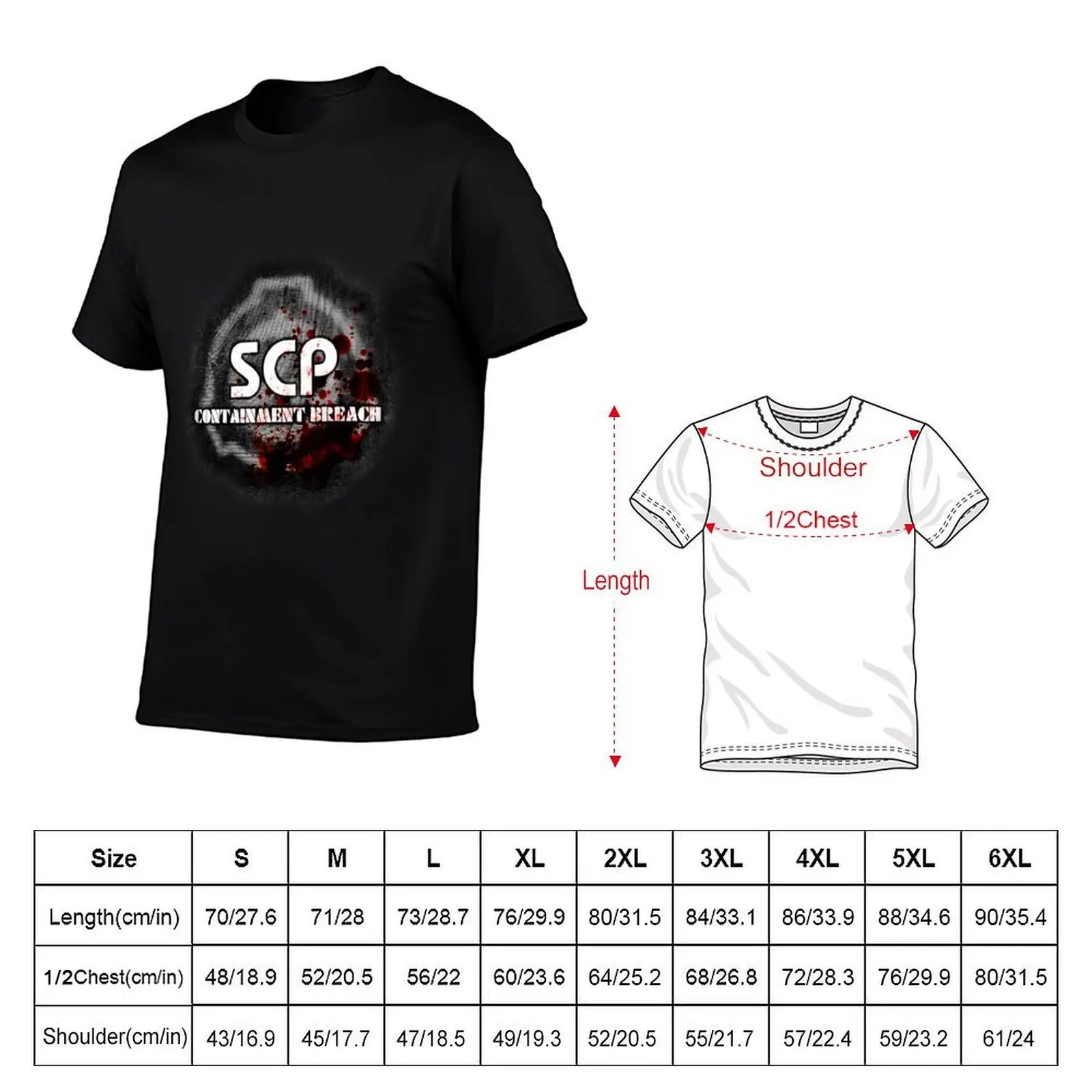 Футболка с логотипом SCP Containment Breach, футболка ко Дню Благодарения (art.: 3920dd1049ba6) - 3920dd1049ba6
