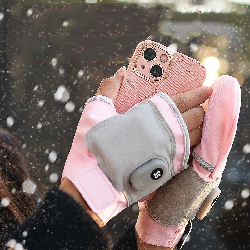 Xiaomi Hand Warmer Gloves Temperature Control Rechargeable Hands Warmer Winter Cycling Thermal Self-heating Electric Warmer
