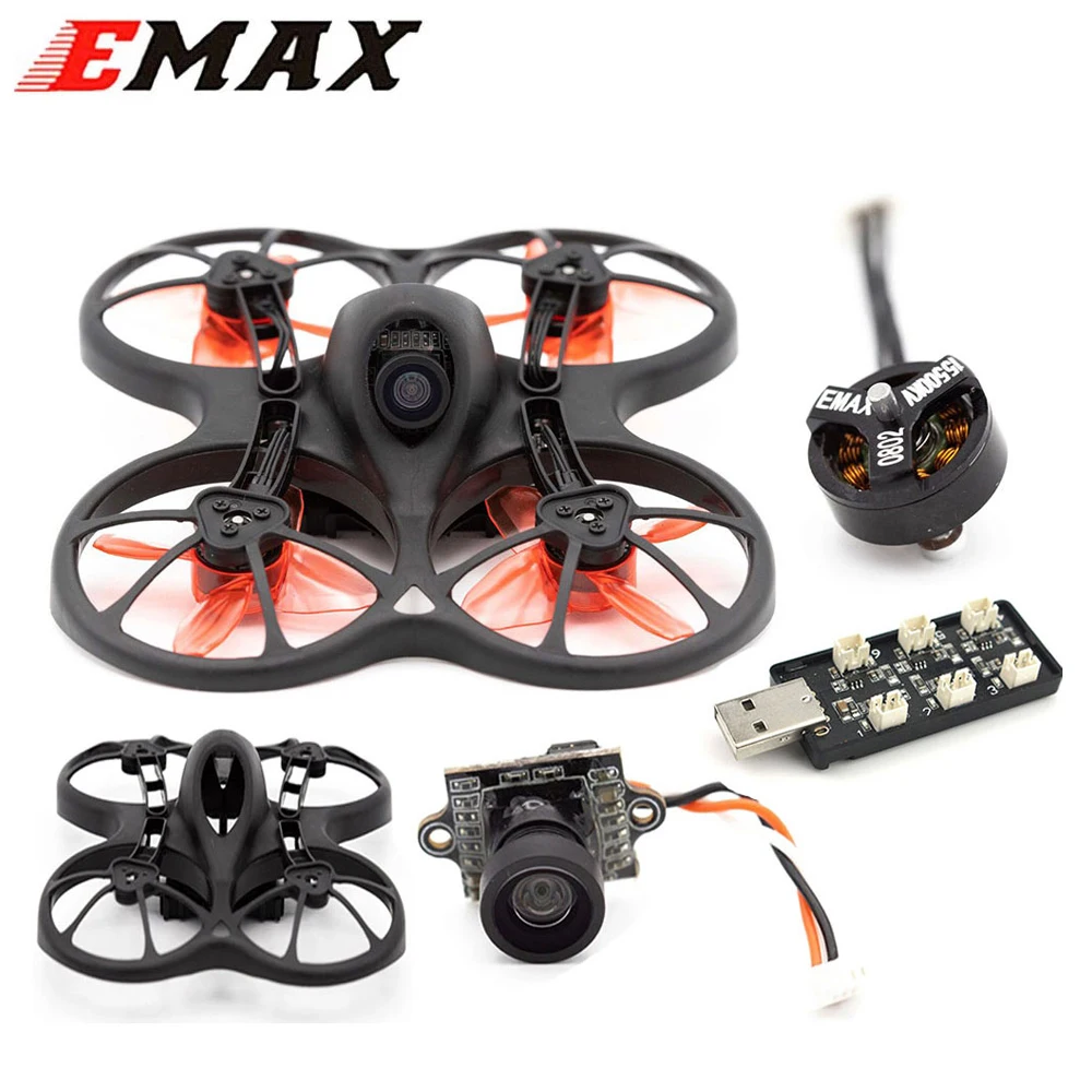 

Emax Tinyhawk S Spare Parts Replacement 75mm Polypropylene Frame Kit RC FPV Camera 600TVL CMOS 6-Port 1S USB 0802 15500KV Motor