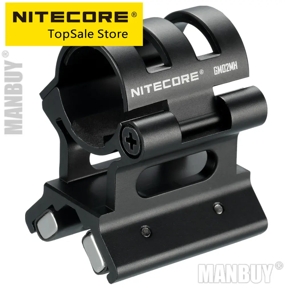 

Магнитный Waep0n Nitecore GM02MH, G-крепление 24 ~ 26 мм, аксессуары для фонарика, алюминиевый сплав, подходит для MH25S p10ix MH12s SRT7GT MH10V2