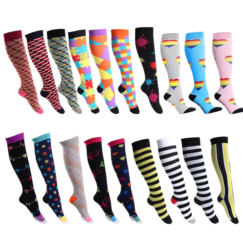 Men Women Sock Sports Stockings Compression  Supply Running Riding Cycling Over Knee Basketball Biking Hockey Soccer Socken