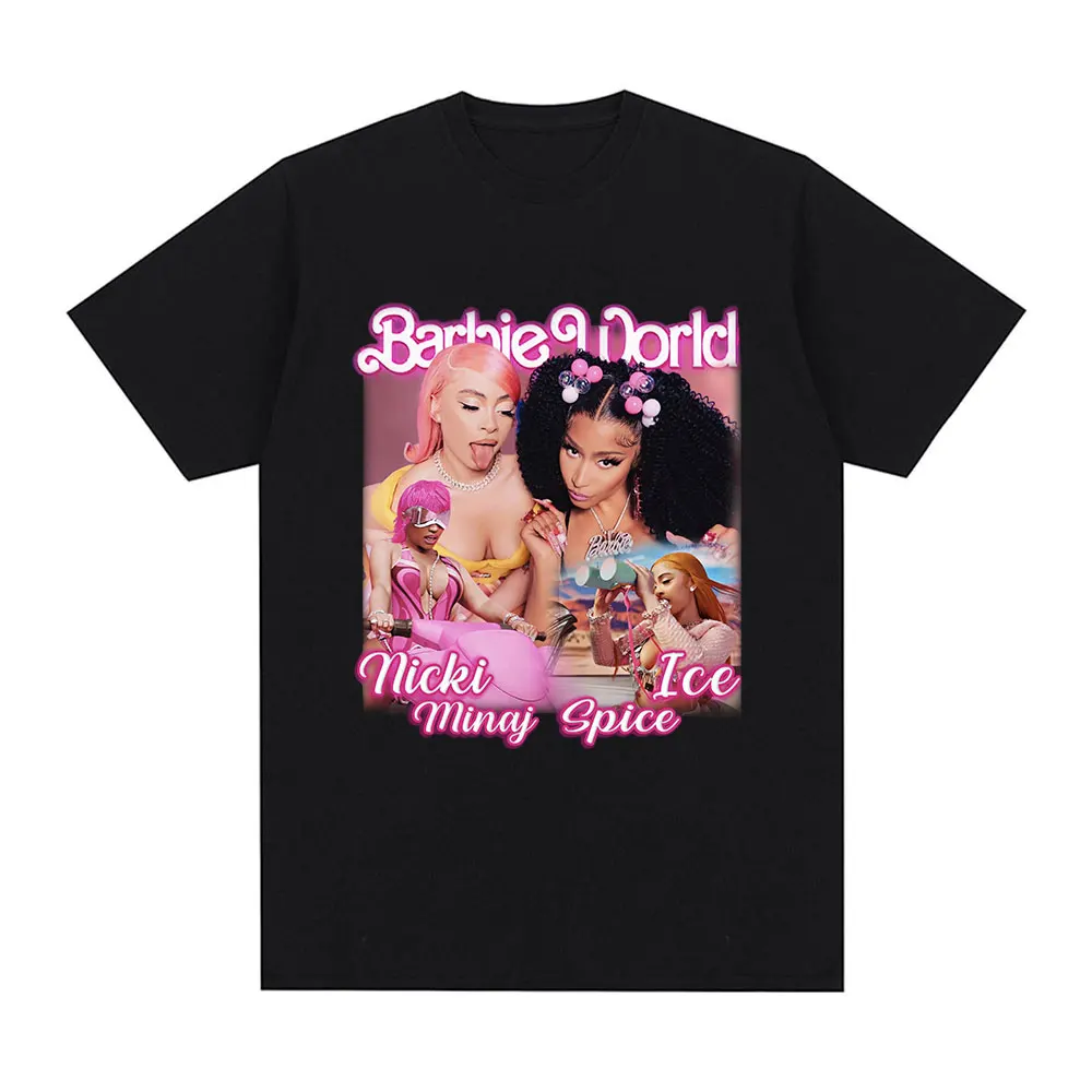 

Nicki Minaj Ice Spice Graphic Print T Shirt Men Women Casual Short Sleeve Oversized T-shirt Fashion Hip Hop T-shirts Streetwear