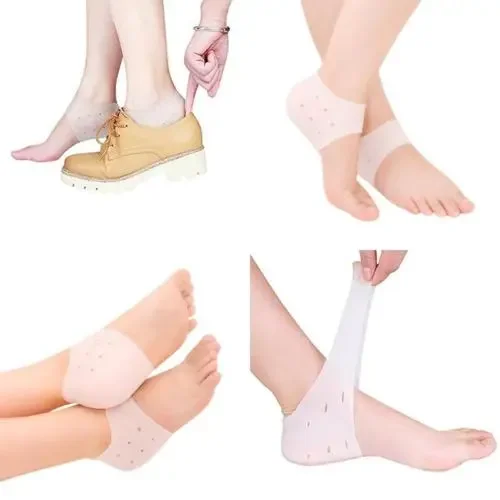 Protective Silicone PLANTAR FASCIITIS Heel Spur Ankle Gel Support Pain Relief Moisturizing Gel Heel Inserts