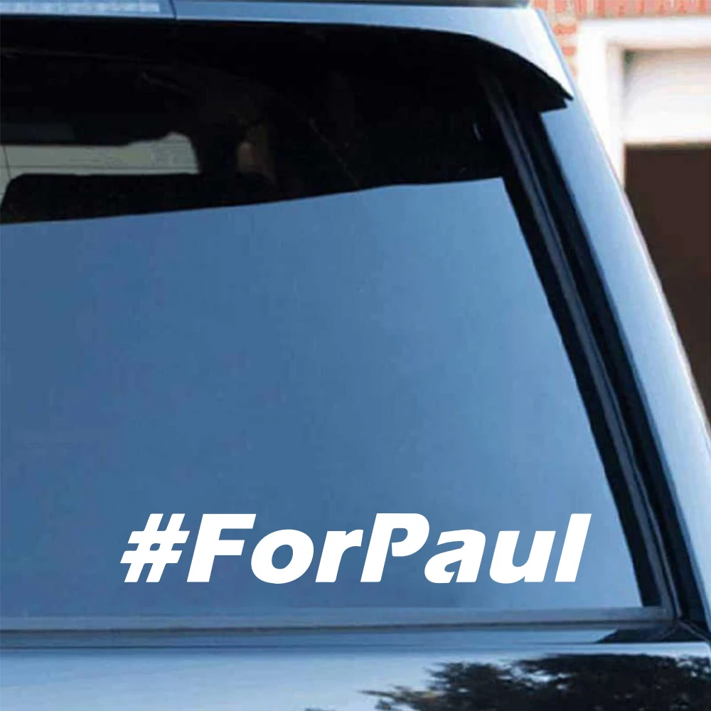 

Cool Fast And Furious Vinyl Decal For Car Decor Paul Text Stickers For Car Body Decor Sticker
