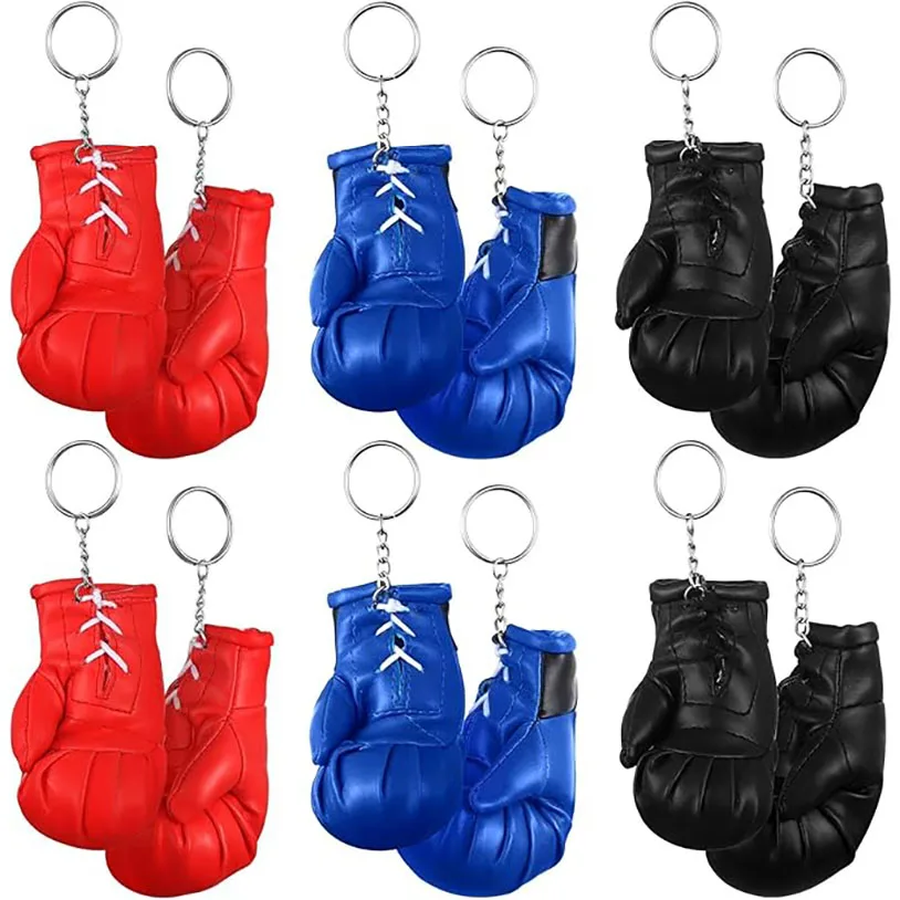 

Mini Boxing Glove Keychain Punching Shorts Key Ring Sports Hanging Inspirational Gifts Fighter Boxer Gift for Kids and Adults